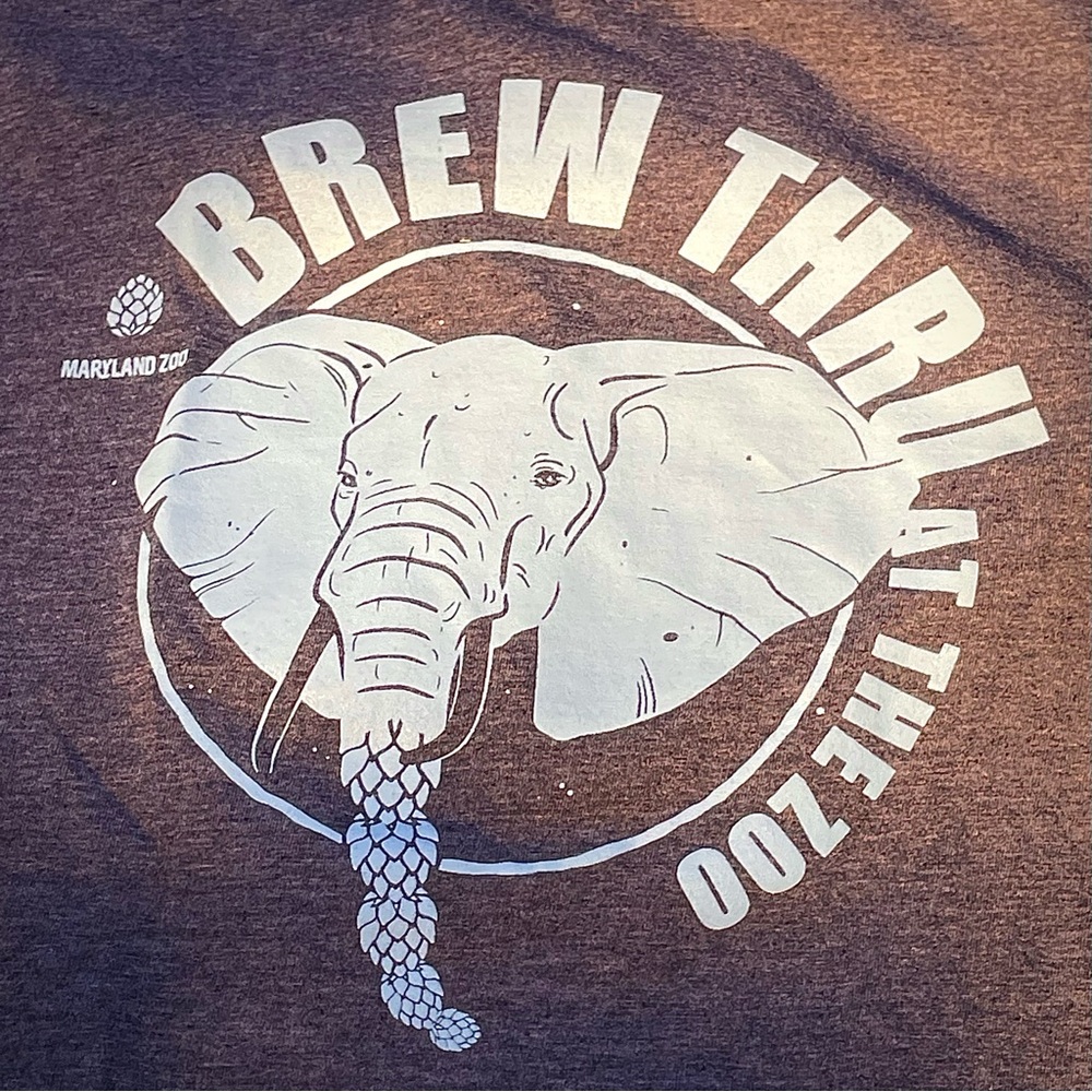 Gildan Softstyle Heather Gray T-Shirt with Cute Elephant Graphic - Picture 5 of 8